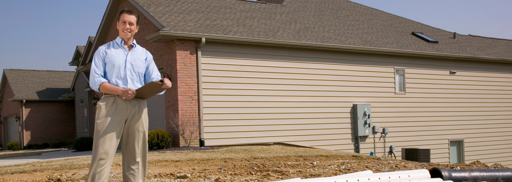 Home Inspector with clipboard